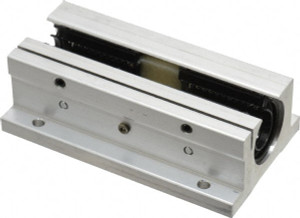 Thomson Industries 1/2" Inside Diam, 180/360 Lbs. Dynamic Capacity, Open Twin Pillow Block Linear Bearing 1.13" Overall Height x 2" Overall Width TWN8OPN - 35528835