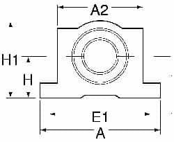 Thomson Industries 40mm Inside Diam, 27,400 Lbs. Dynamic Capacity, Open Twin Pillow Block Linear Bearing 77mm Overall Height x 108" Overall Width, 124mm Btw Mount Hole Centers SSETWNOM40DD - 36691830