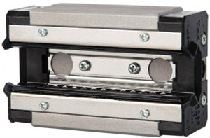 THK 74mm L x 44mm W x 26mm H, 36mm Transverse Hole Spcg, 32mm Lateral Hole Spcg, 4 Way HSR Block 12mm Overhang, 13.8 Kn Dynamic Capacity, M5X6 Hole, 23.8 kn Static Load Rating, 30" High Assembly HSR20R1SSGKBLOC - 85502011