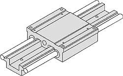 Thomson Industries Manually Driven Linear Motion System 36" Long x 3-1/4" Wide 2DA1600BL36 - 35525195