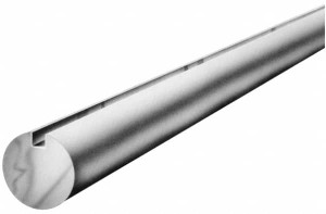 Made in USA 1-3/16" Diam, 5 ft. Long, 304 Stainless Steel Keyed Round Linear Shafting 1/4" Key 1.19K304SS-4 - 85510485