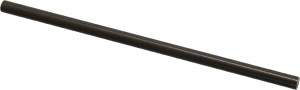 Pacific Bearing 1/4" Diam, 6" Long, 6061-T6 Ceramic Coated Aluminum Feather Round Linear Shafting 70C Hardness CC04-06.00-SL - 57113359
