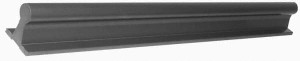Pacific Bearing 1/2" Shaft Diam, 1-1/2" Base Width, Ceramic Coated, Aluminum Shaft, Aluminum Rail, Round Shaft Assemblies 0.17" Mounting Hole Diam, 9" Long CCR08-09.00-SL - 48702260