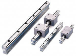 Thomson Industries 1-1/2" Shaft Diam, 0.93" Base Width, Steel Shaft, Steel Rail, Round Shaft Assemblies 3/8 Bolt, 48" Long LSRA24L48 - 36694321