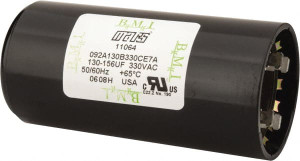 Value Collection 130-156 Microfarad Motor Capacitor 330 Volts 11964 - 08687816
