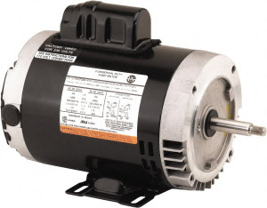U.S. Motors 1/2 hp, ODP Enclosure, Auto Thermal Protection, 3,450 RPM, 115/208-230 Volt, 60 Hz, Industrial Electric AC/DC Motor Size 56J Frame, J-Face Mount, 1 Speed, Ball Bearings, 8.2/4.2-4.1 Full Load Amps, CCW Drive End EU0502 - 87958997