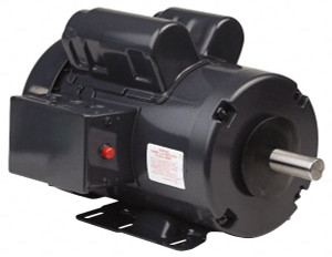 U.S. Motors 3/4 hp, TEFC Enclosure, No Thermal Protection, 1,140 RPM, 115/208-230 Volt, 60 Hz, Single Phase Capacitor Start-Cap Run Motor Size 56H Frame, Rigid Base Mount, 1 Speed, Ball Bearings, 10.05 Full Load Amps, Reversible T34C3JH - 62553300