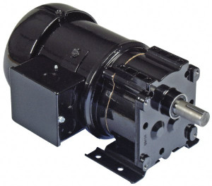 Bison Gear 230 Volt, 17 RPM, 102.4:1 Gear Ratio, Parallel Gearmotor 350 Torque, 1/4 hp, TENV Enclosure 017-247-1102 - 93806222