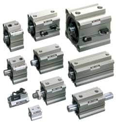 SMC Pneumatics Air Cylinder Flange For 1-1/4" Air Cylinders, Use with NCQ2 Air Cylinders NCQ-F032 - 05445861