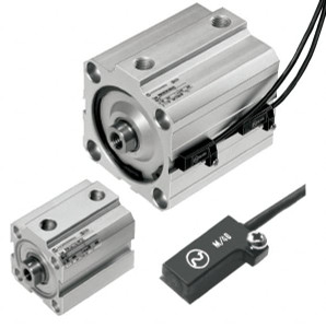 Norgren 1" Stroke x 1-1/4" Bore Double Acting Air Cylinder 1/8 Port, 5/16-24 Rod Thread, 145 Max psi, 23 to 176°F DC/92032/M/1 - 01513001