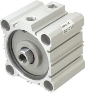 SMC Pneumatics 1" Stroke x 3-1/4" Bore Double Acting Air Cylinder 3/8 Port, 5/8-18 Rod Thread, 145 Max psi, 15 to 160°F NCDQ2B80-25DZ - 05547922