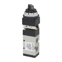 ARO Fluid Management 1/4" Inlet 4-Way 2-Position Selector Actuator/Manual Return Air Valve 0.7 CV Rating M212LS-10 - 08046310