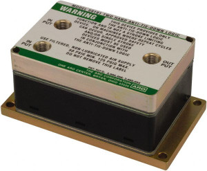 ARO Fluid Management 1/8" Inlet NPT 1/8" Outlet Base Mounted Two Hand Anti-Tie Down Palm Button Manual Air Valve 0.25 CV Rating, 50 to 125 psi 59191 - 95250346