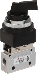 PRO-SOURCE 3-Port 1/8" Inlet NPT 1/8" Outlet 3-Way, 2-Position Toggle Mechanically Operated Air Valve 0.1 CV Rating, 127.98 Max psi 4330225012PRO - 78261930