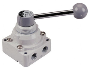 SMC Pneumatics 1/2" Inlet NPT 3-Position Rotary Lever Actuator/Manual Return Air Valve 3.1 CV Rating, 150 Max psi, 140°F Max VH400-N04 - 80084445 SMC Pneumatics 1/2" Inlet NPT 3-Position Rotary Lever Actuator/Manual Return Air Valve 3.1 CV Rating, 150 Max psi, 140°F Max VH400-N04 - 80084445