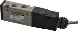 SMC Pneumatics 0.55 CV Rate, 1/8" NPT Inlet Mechanical Valve 4 Way, 5 Ports, Toggle Lever NVZM450-N01-08 - 80086408