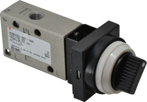 SMC Pneumatics 0.38 CV Rate, 1/4" NPT Inlet Mechanical Valve 3 Way, 3 Ports NVM430-N01-34B - 80086200