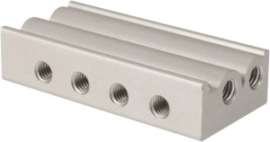 ARO Fluid Management M5 3 Station Solenoid Valve Manifold Use with 3-Way Sierra TN Series 10mm Miniature Manifold Valves TNM15-03 - 31804925