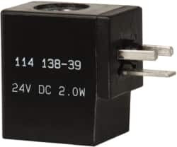 ARO Fluid Management 24 VDC Coil Stacking Solenoid Valve For Use with Sierra 18mm & Premair Valves 114138-39 - 09392200