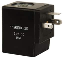 ARO Fluid Management 30mm 24 VDC Coil Stacking Solenoid Valve For Use with 1/4 NPT 119690-39 - 09392499