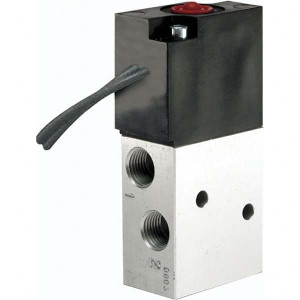 ARO Fluid Management 1/8", 4-Way Body Ported Stacking Solenoid Valve 120 VAC, 0.2 CV Rate, 2.8" High P211SS-120-A - 05681473