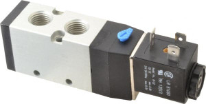 ARO Fluid Management 1/4", 4-Way 2-Position Maxair Stacking Solenoid Valve 12 VDC, 0.7 CV Rate, 1.37" High M212SS-012-D - 05681648