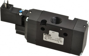 Parker Hannifin 3/8", 3-Way Body Ported Stacking Solenoid Valve 24 VDC, 1.4 CV Rate, Air Return, 2.4" High x 5.29" Long B5G2BB549C - 09666868
