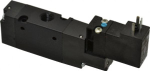 Parker Hannifin 1/8", 3-Way Body Ported Stacking Solenoid Valve 120 VAC, 0.75 CV Rate, Air Return, 2.14" High x 4.2" Long B3G0BB553C - 09666785
