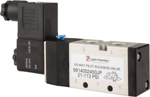 PRO-SOURCE 1/4", 5/2 Way Single Stacking Solenoid Valve 24 VDC, 0.98 CV Rate, 2.6" High x 5.12" Long 6914002450PRO - 31880255