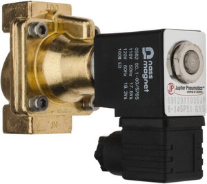 PRO-SOURCE 1/2", 2/2 Way Steam Series Stacking Solenoid Valve 110 VAC, 4.5 CV Rate, 4.19" High x 2.76" Long 6912011035PRO - 31880420