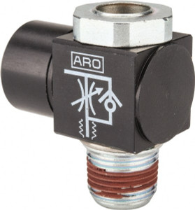 ARO Fluid Management 3/8" NPT Right Angle Flow Control Valve 119307-375 - 80183809