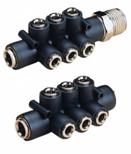 Norgren 1/4" NPT Inlet x 1/4" NPT Outlet Heavy Duty In-Line Flow Control Valve 5 to 230 psi, Needle Valve & Brass Material C/837 - 01976513