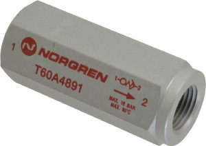 Norgren 1/2" NPT High Flow Air Fuse 0 to 232 psi, Shutoff Valve & Aluminum Material T60A4891 - 01976703