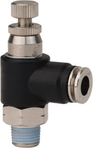 PRO-SOURCE 1/8" Male NPT x 1/4" Tube OD Compact Banjo Valve 0 to 113.76 psi & Techno Polymer, Brass, Steel Material 4826600314PRO - 78257060
