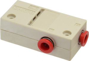 SMC Pneumatics 0.7mm Nozzle High Pressure Vacuum Ejector Valve 1/4" Tube Outside Diam Supply Port x 1/4" Tube Outside Diam Vacuum Port, 26 psi Pressure, 0.71 CFM Air Consumption & 0.42 CFM Max Suction Flow NZHI07BS-07-07 - 80168628