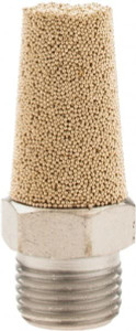Norgren 1/8 Male NPT, Muffler 300 Max psi, 20 CFM, Sintered Bronze MS001A - 75048306