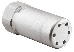 Norgren 1/4 Female NPT, Exhaust Muffler 150 Max psi, 30 CFM, Brass/Aluminum ME002A - 75048488