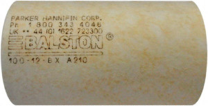 Parker Hannifin Replacement Filter Element 0.01 µ Rating, 7" High, For Use with Parker 6004, 8104 Filter Series 2/100-18-BX - 48332563