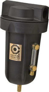 Coilhose Pneumatics 1/2" Port, 7" High, FRL Filter with Aluminum Bowl & Manual Drain 250 Max psi, 250°F Max, 8 oz Bowl Capacity 8824M - 79811550