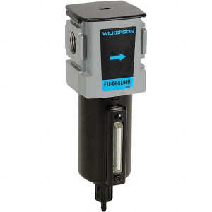 Wilkerson Filters, Port Size (NPT): 3/8, Height (Inch): 7-1/2, Width (Inch): 2-3/8, Bowl Material: Aluminum, Drain Type: Manual, Standard Cubic Feet Per Minute: 78 F18-03-SL00B - 11755980