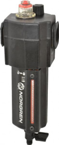 Norgren 1/2" NPT, 250 Max psi Standard Micro Fog Lubricator Metal Bowl with Sight Glass, Aluminum Body, 138 CFM, 175°F Max Temp, 3.15" Wide x 9.07" High L74M-4AP-QDN - 01883941
