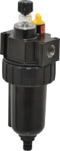Parker Hannifin 3/8" NPT, 250 Max psi Intermediate Micro Mist Lubricator Metal Bowl with Sight Glass, Zinc Body, 60 CFM, 175°F Max Temp, 2.81" Wide x 7.82" High 16L24BE - 56602311
