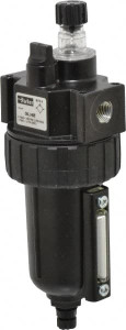 Parker Hannifin 1/4" NPT, 250 Max psi Intermediate Mist Lubricator Metal Bowl with Sight Glass, Zinc Body, 40 CFM, 175°F Max Temp, 2.81" Wide x 7.82" High 06L14BE - 56602410