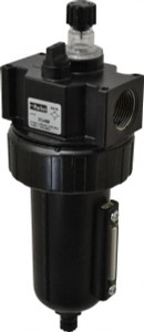 Parker Hannifin 3/4" NPT, 250 Max psi Standard Mist Lubricator Metal Bowl with Sight Glass, Zinc Body, 90 CFM, 175°F Max Temp, 3.24" Wide x 9.27" High 07L44BE - 56602485