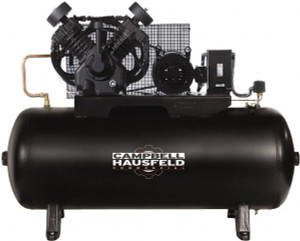 Campbell Hausfeld 5 hp 80 Gal Stationary Electric Horizontal Air Compressor Single Phase, 230V, 175 Max psi, 16.6 CFM CE7052 - 03667458 Campbell Hausfeld 5 hp 80 Gal Stationary Electric Horizontal Air Compressor Single Phase, 230V, 175 Max psi, 16.6 CFM CE7052 - 03667458
