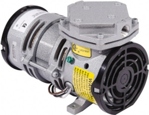 Gast 1/16 hp 110/115 Diaphragm Compressor & Vacuum Pump 50 Max Working psi, 0.7 CFM, 4.28" Wide x 7.09" Long x 4" High MOA-V112-AE - 85145712