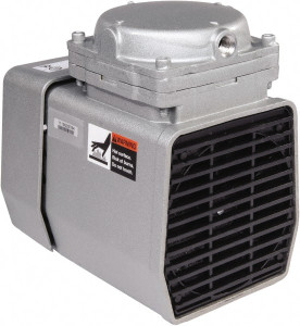 Gast 1/8 hp 220-240V Bare Diaphragm Vacuum Pump, No Cord 60 Max Working psi, 1.6 CFM, 5.35" Wide x 7.85" Long x 7" High DOA-V502-BN - 30565766