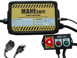 MAKESafe Power Tool Brake Emergency Stop System, with Pre-Wired Interlock Pigtail, 1.5 HP, 120V 1-Phase, without Power Connectors - PTBV120P1-MCFC-INT