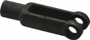 Gibraltar 1/4-28 Thread, 5/8" Yoke Width, Carbon Steel, Tapped Yoke 1/4" Hole Diam, 1-1/4" Hole Center to Neck, 1/2" Yoke Arm Height, 7/16" Neck Diam, 3/4" Neck Length, 2" OAL P69105-BGB - 84258193