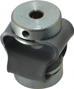 Huco 3/16" Max Bore Diam, Flexible Flex P Double Loop Coupling 27mm OD, Polyurethane 047.10.1919 - 88025002